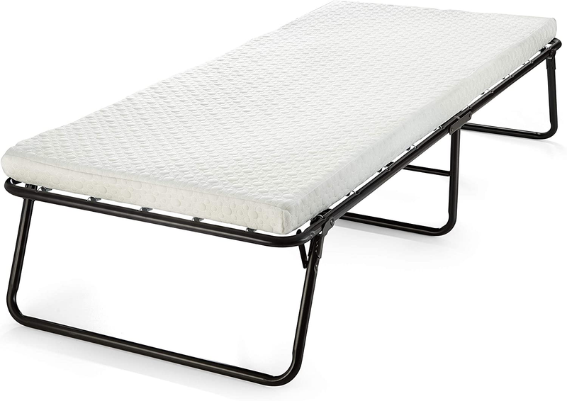 Guest Folding Bed Cot - with Memory Foam Mattress Compact, Portable & Lightweigh