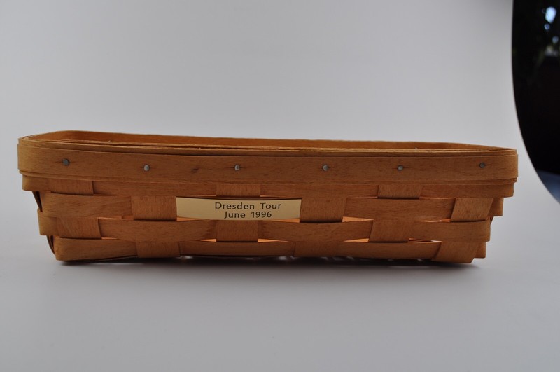 Longaberger Basket Dresden Tour June 1996 Made in USA Rectangular
