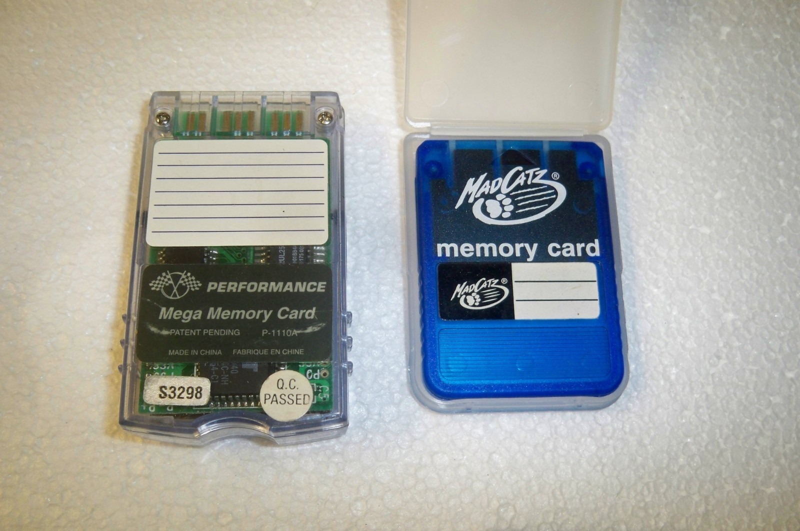 Lot of 5 PS2 memory cards Playstation Mad Catz Magic Gate Performance mega