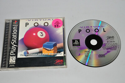 Virtual Pool (Sony PlayStation 1, 1996) - PS1 - Complete