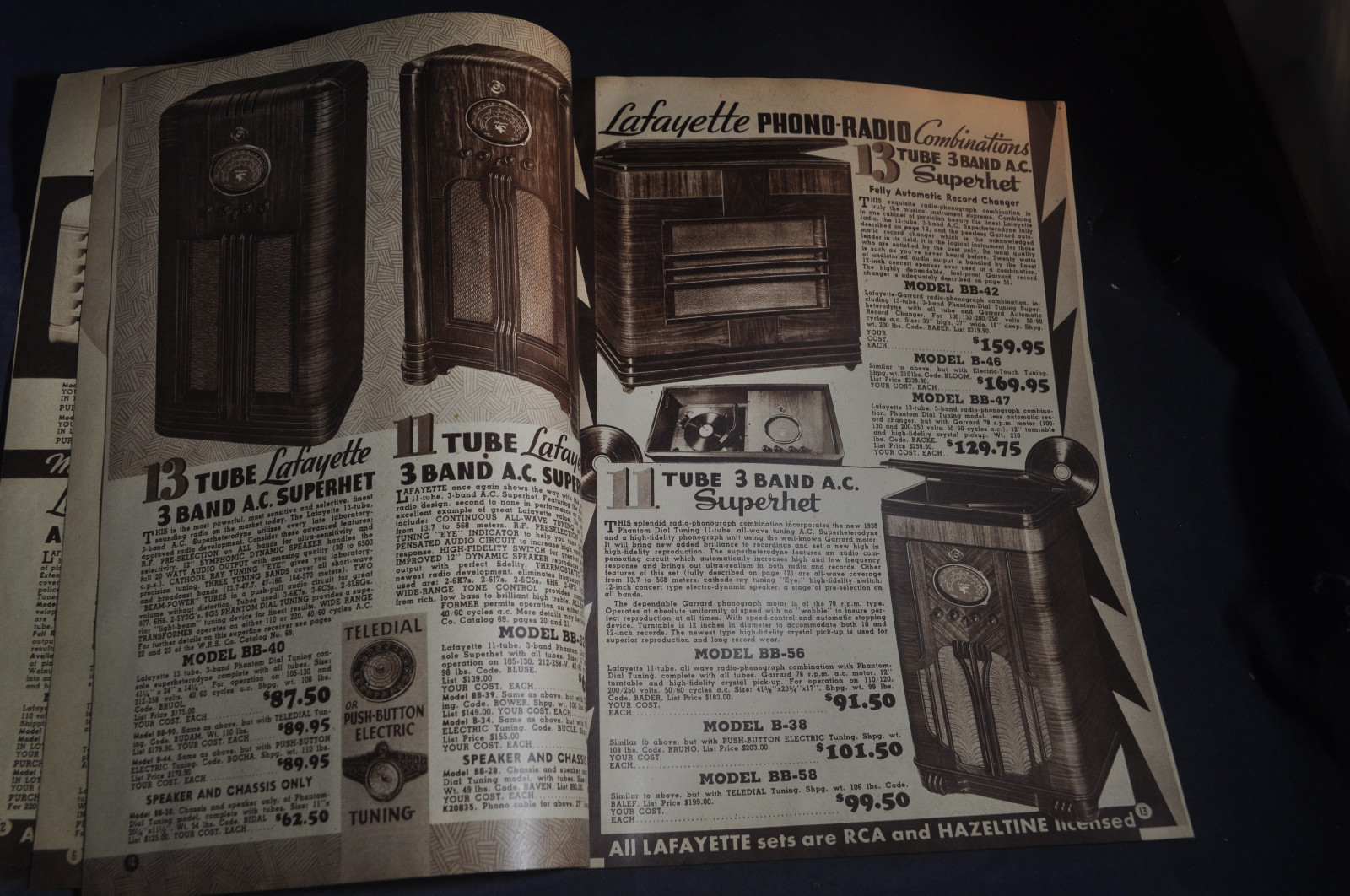 1938 Spring Lafayette Catalog  *Radios*Cameras*
