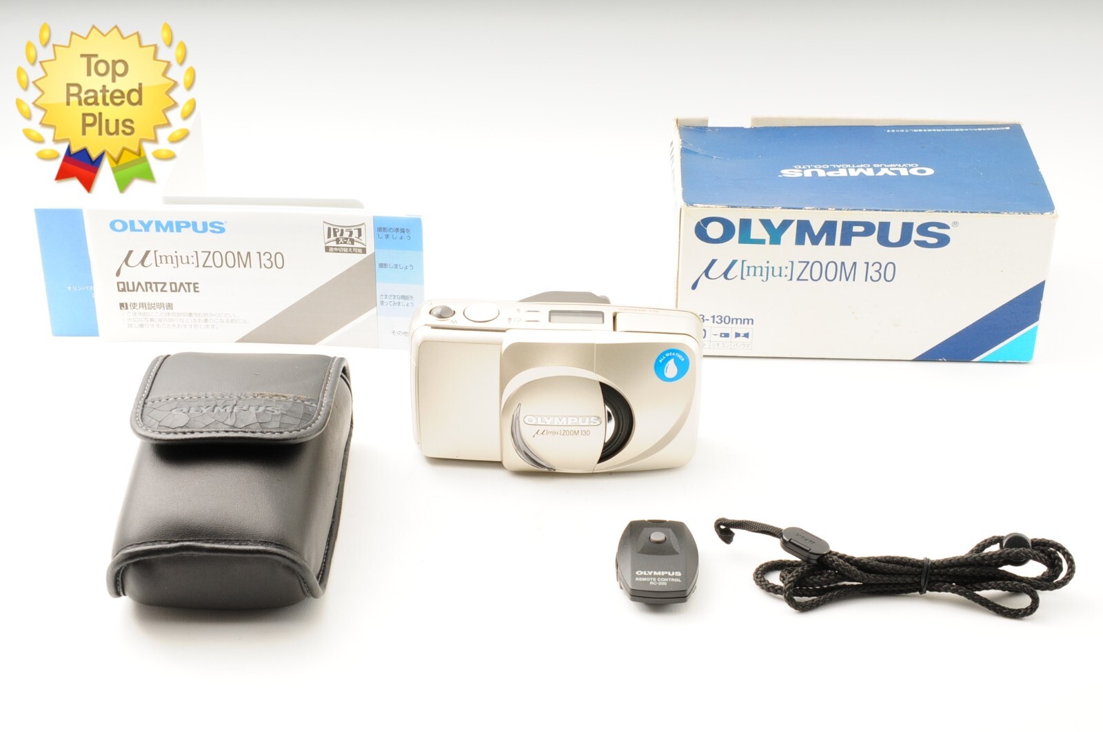 ☆美品☆【OLYMPUS】μZOOM130 Olympus μ mju Zoom 130 Gold Point & Shoot 35mm Film Camera