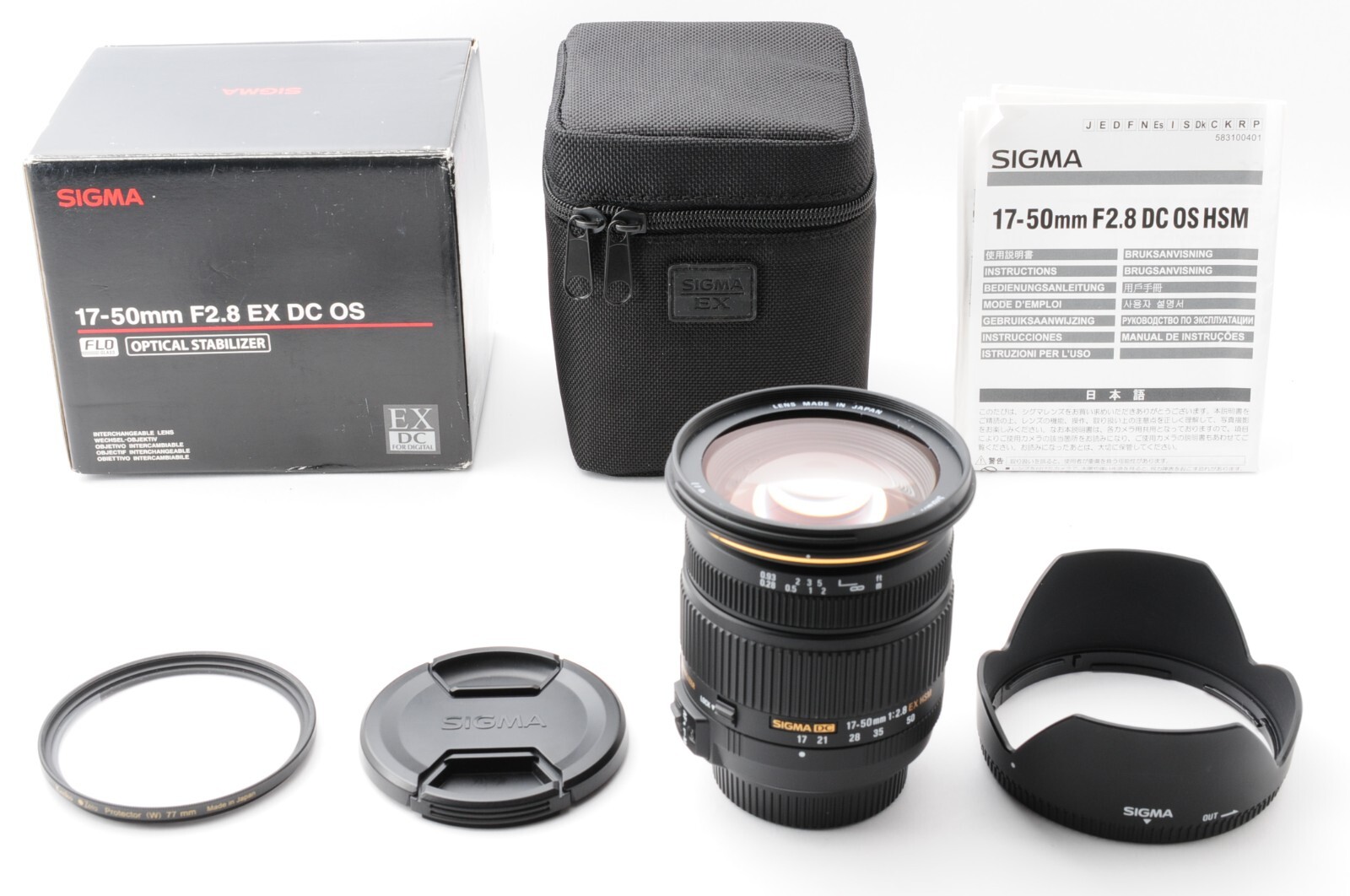 TOP MINT in/Box] Sigma 17-50mm f2.8 EX DC OS HSM Zoom Lens