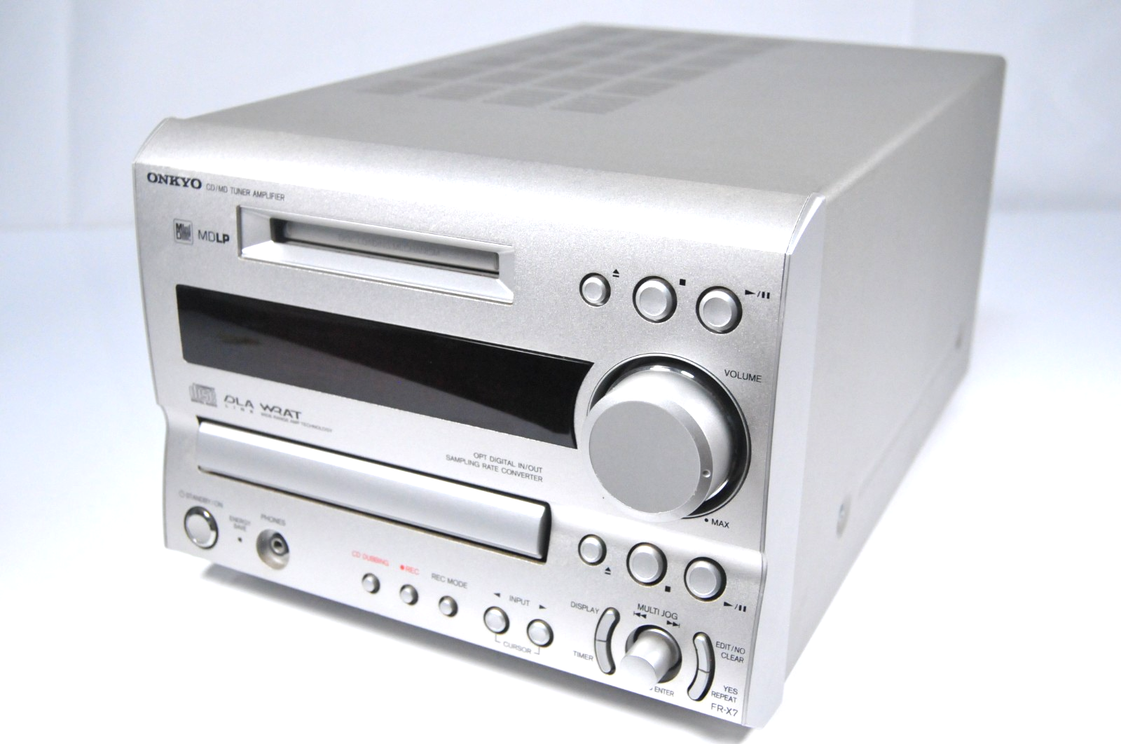 ONKYO FR-X7 オーディオ ONKYO FR-X7 CD MD TUNER AMPLIFIER 100V 50/60Hz 48W Tested