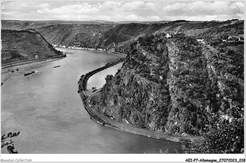 Aeip7-0541 - Allemagne - Der Loreley-Felsen - Hotel Und Weinrestaurant Cafe Ha