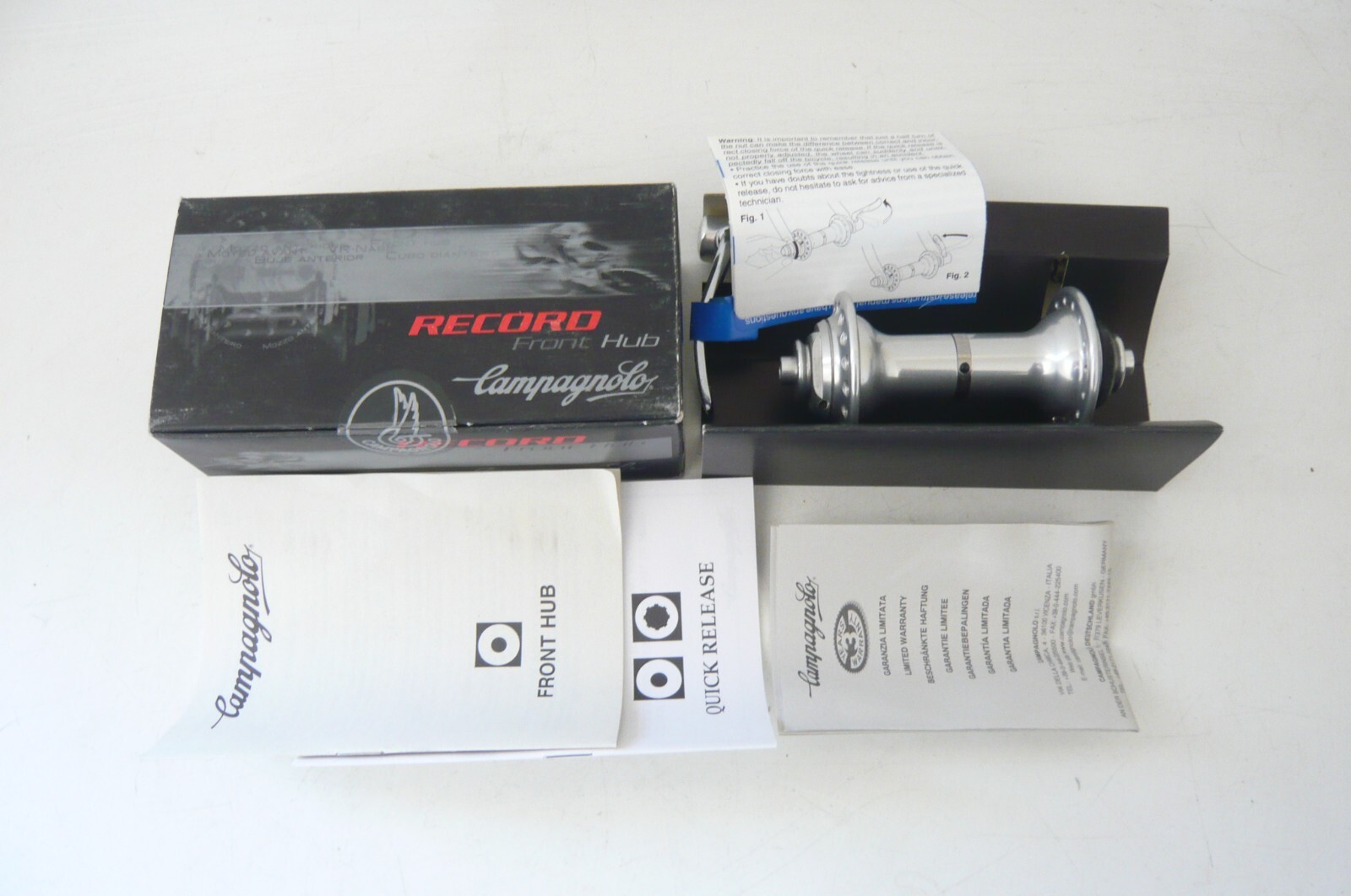 【超美品】CAMPAGNOLO RECORD 32H フロントハブ Campagnolo Record Pista Front Hub - Silver – Cambria Bike
