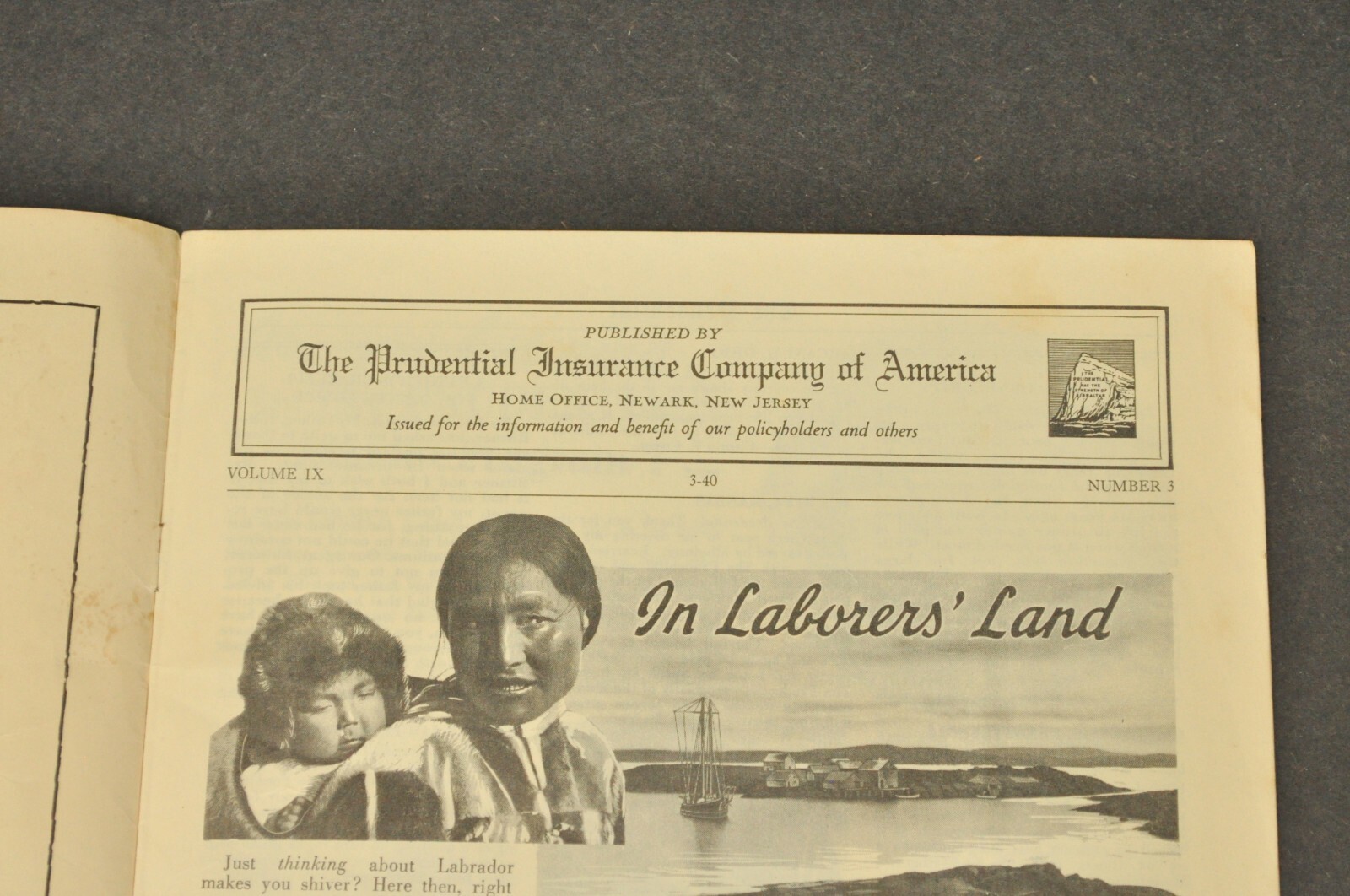 Vtg 1940 The Prudential Insurance Company Newsletter Magazine Prudential Press