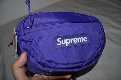 purple supreme waist bag