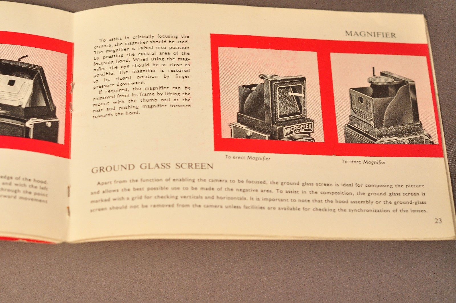 Microflex Owner's Manual, Original! c1959 RARE!