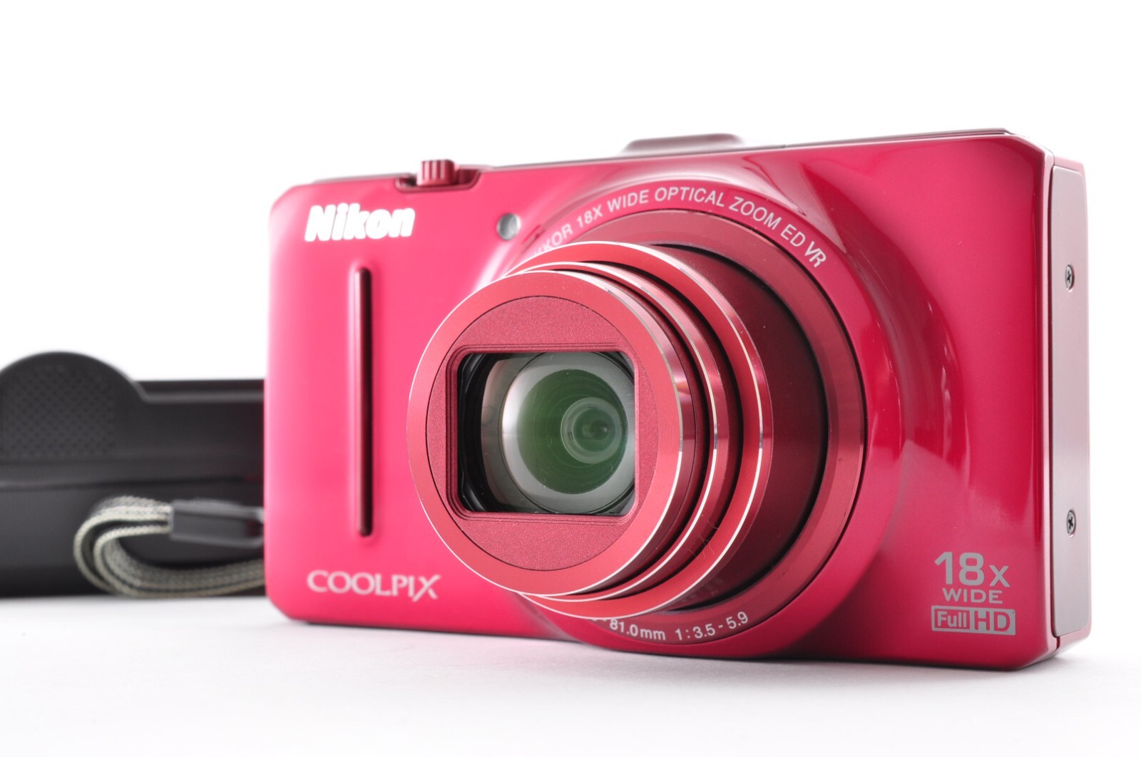 Nikon Coolpix S9300 Red Near Mint 16.0MP Compact Digital