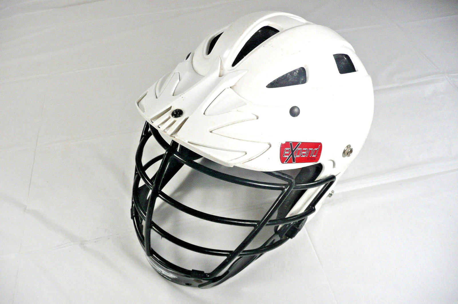 Cascade Youth Small Lacrosse Helmet CLH2 Model White with Black Mask Expand Fit