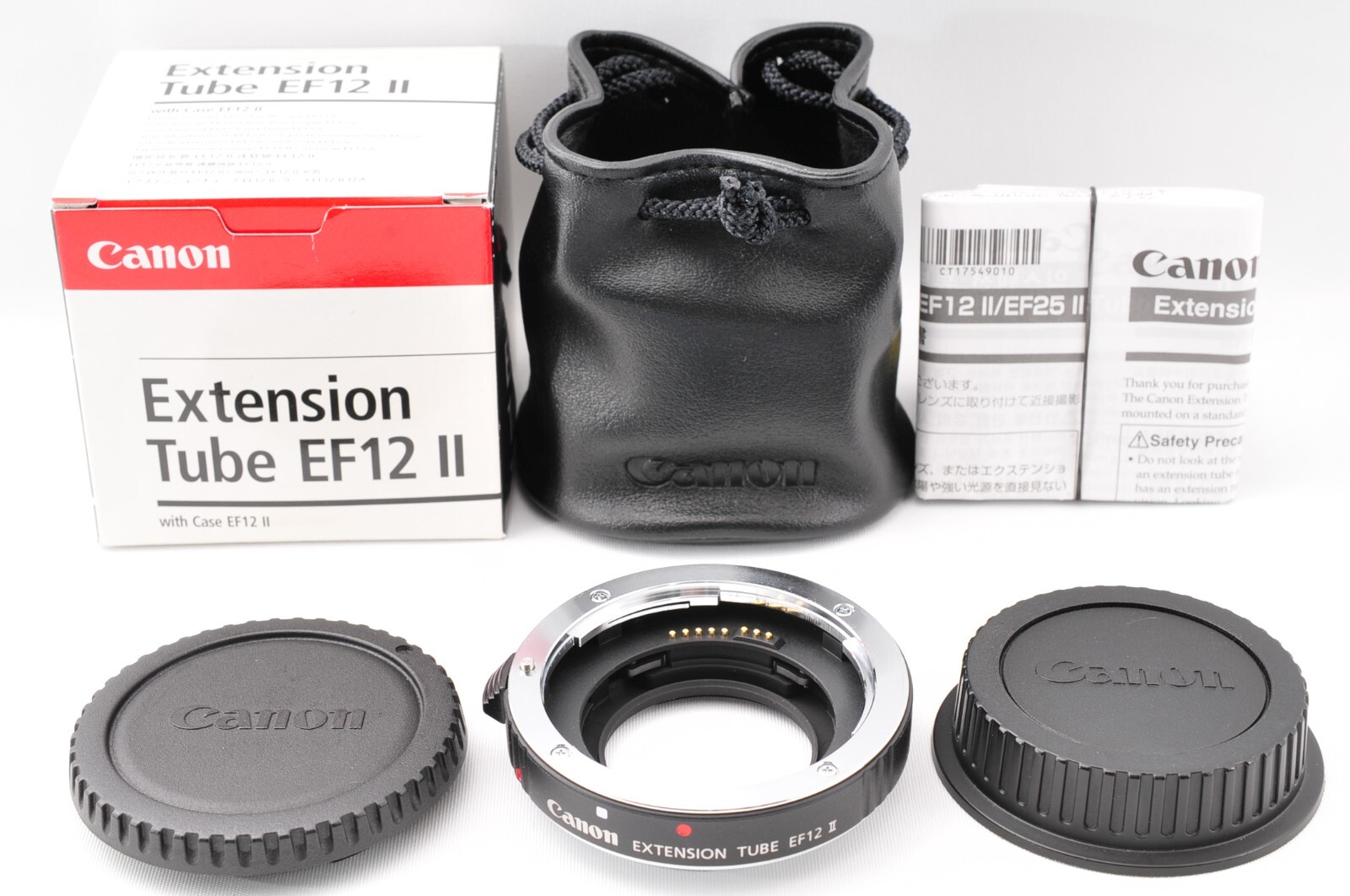 TOP MINT in/Box] Canon Extension Tube EF12 II & Case for EF