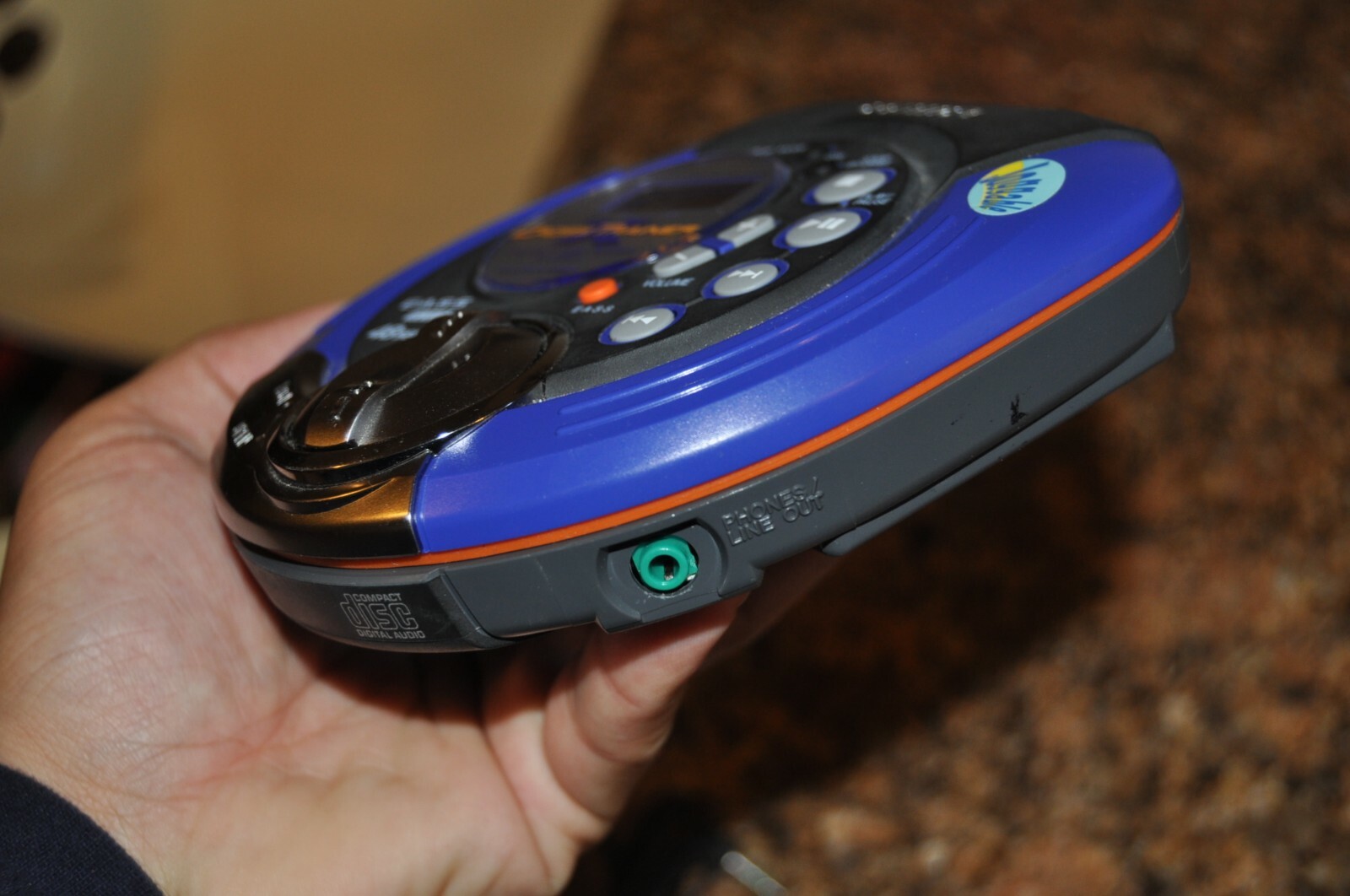 AIWA XP SP911 Portable CD Player Cross Trainer EASS Blue Excellent Tested