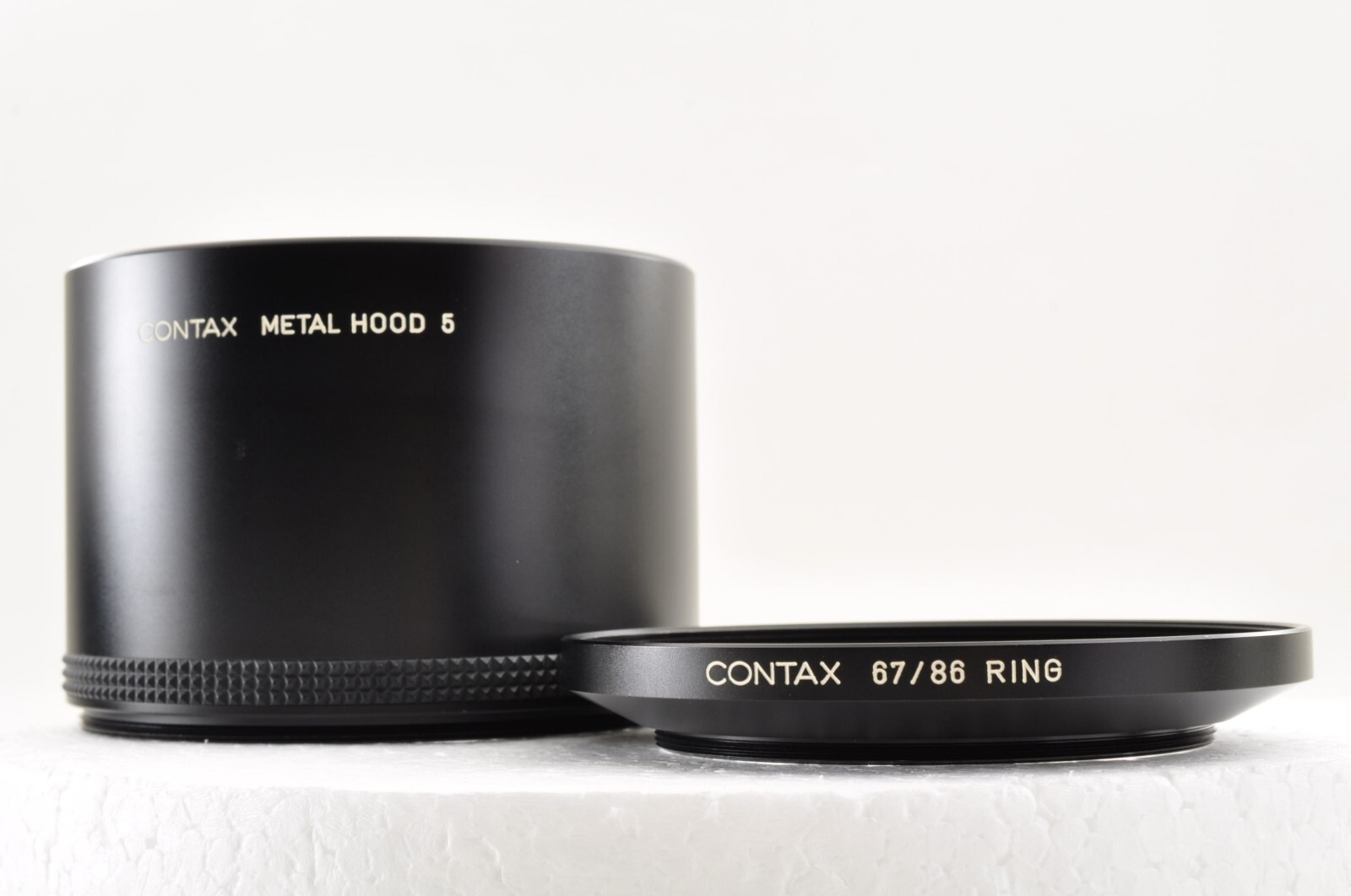 コンタックス　メタルフード用　アダプターリング　（67/86） Contax Metal Lens Hood 5 ,67/86 Adapter Ring Set Near Mint +