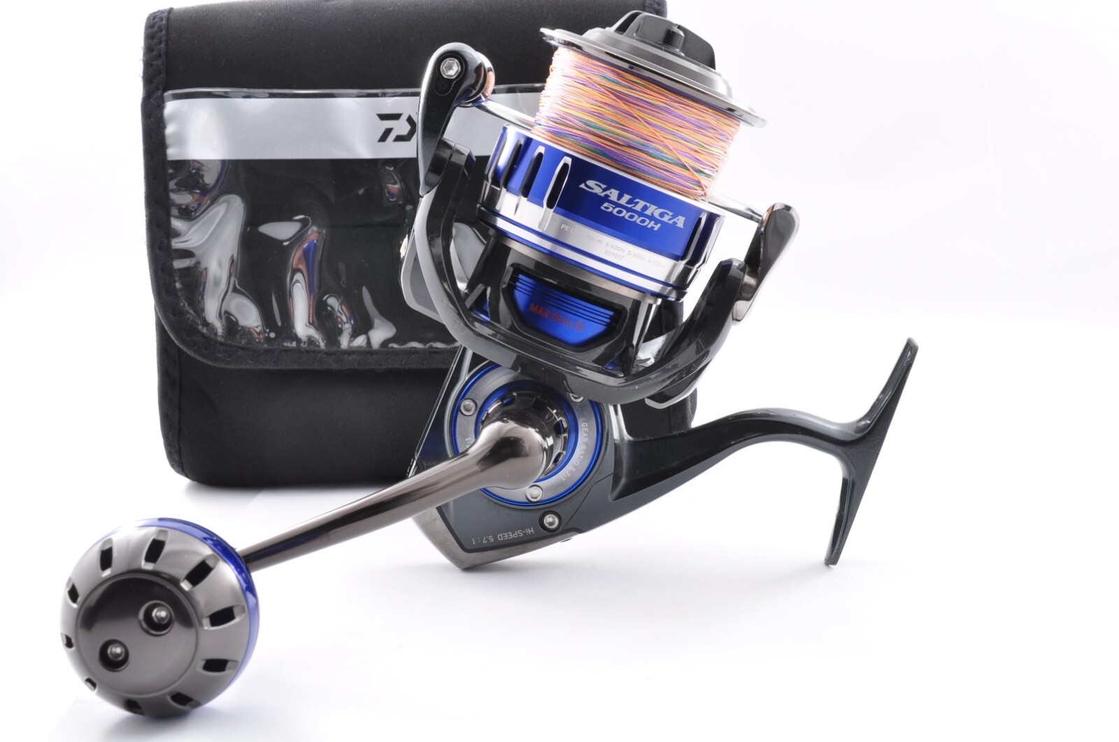 ダイワ SALTIGA 5000-H + PE varivas 2.0 300m Daiwa 15 Saltiga 5000H Spinning Fishing Reel Big Game Exc+5