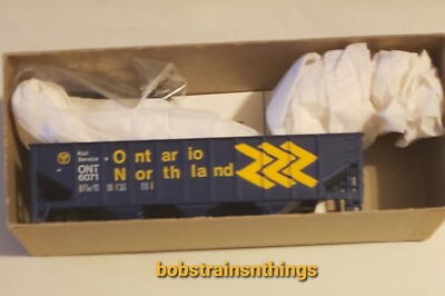 Roundhouse HO Scale 3 Bay Hopper Kit Ontario Northland #ONT6071  NIB #1497