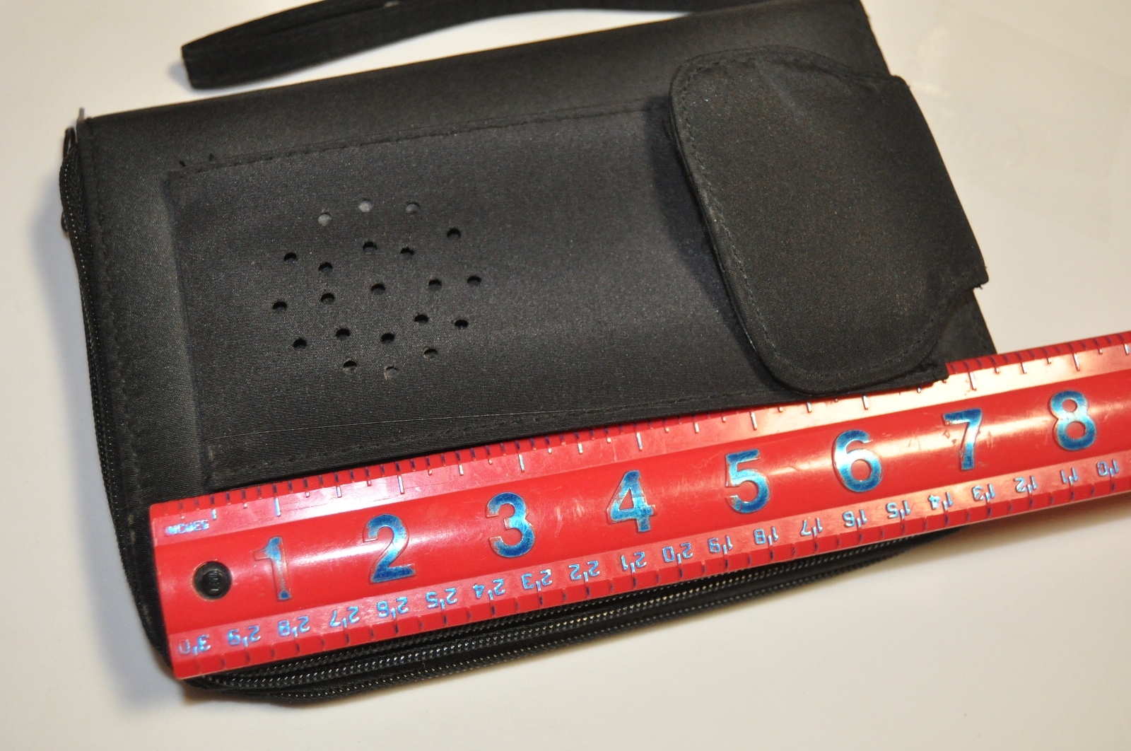 Organizer with calculator and credit card holder (black with handle)