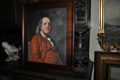Outstanding Museum Quality Oil Painting of Benjamin Franklin