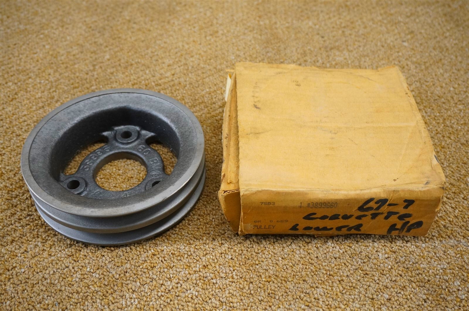 NOS 67 68 69 Corvette 427 L71 L88 2 Groove Cast Iron Crank