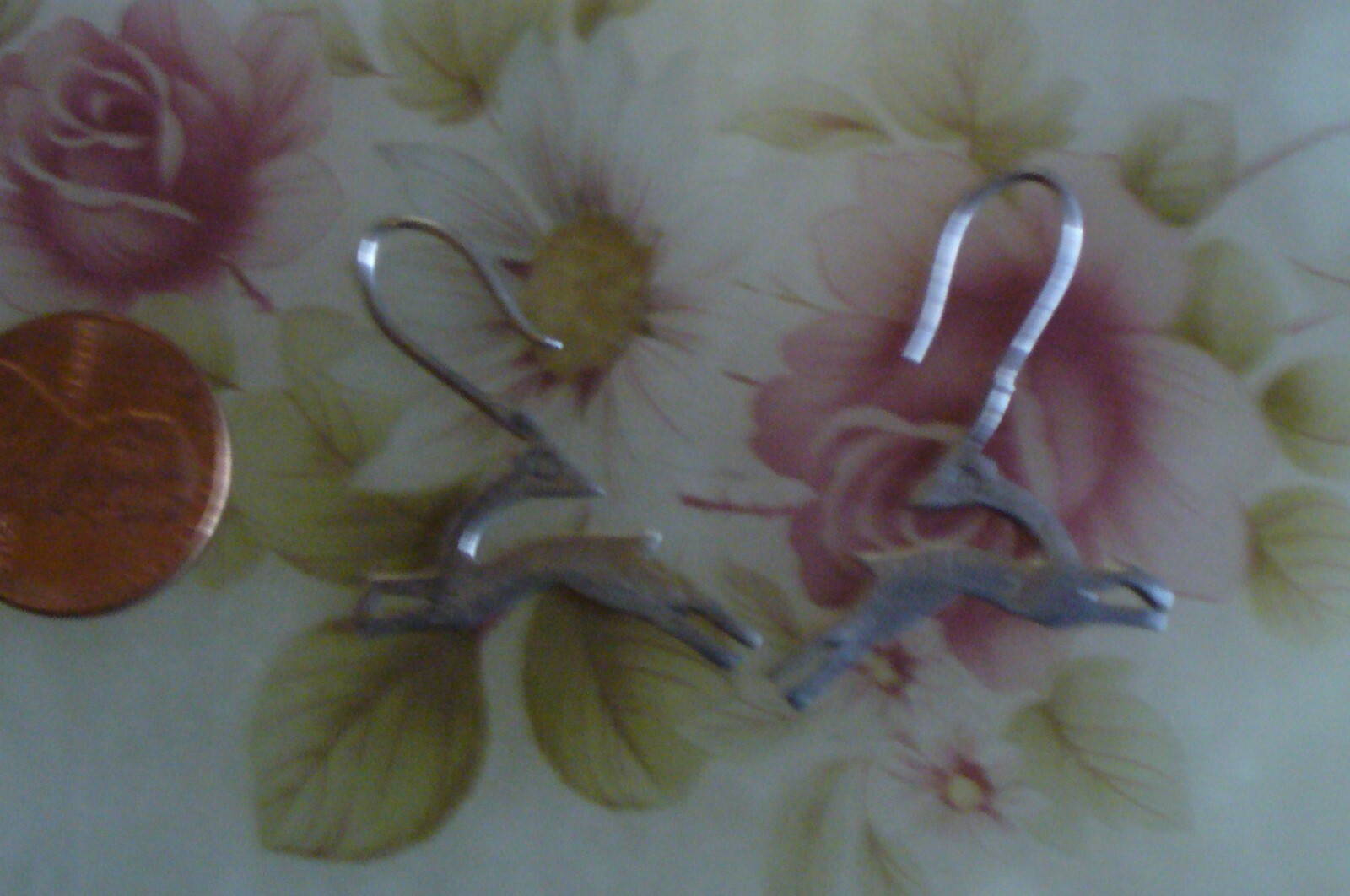 UNUSUAL Sterling Silver 925 Hook Style - Southwestern DEER/ANTELOPE  Earrings