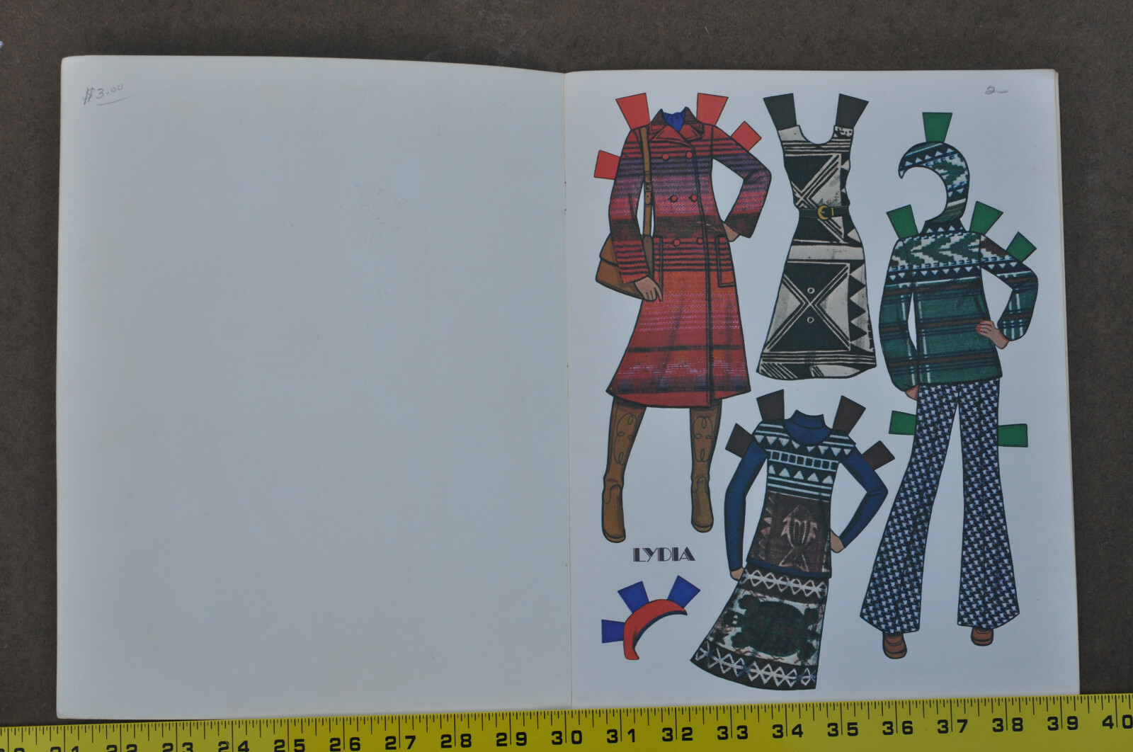 Lydia ~ Paper Doll Book ~ Uncut ~ Copyright 1977 ~ Whitman