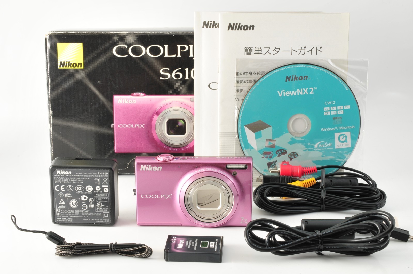 Nikon COOLPIX S6100 ピンク MINT] Nikon COOLPIX S6100 Pink 16.0MP 7x Zoom Compact