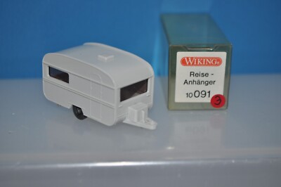 Wiking 10091 (91/2H) - Knaus Travel Trailer (Gray-White) for Marklin- NEW w/BOX