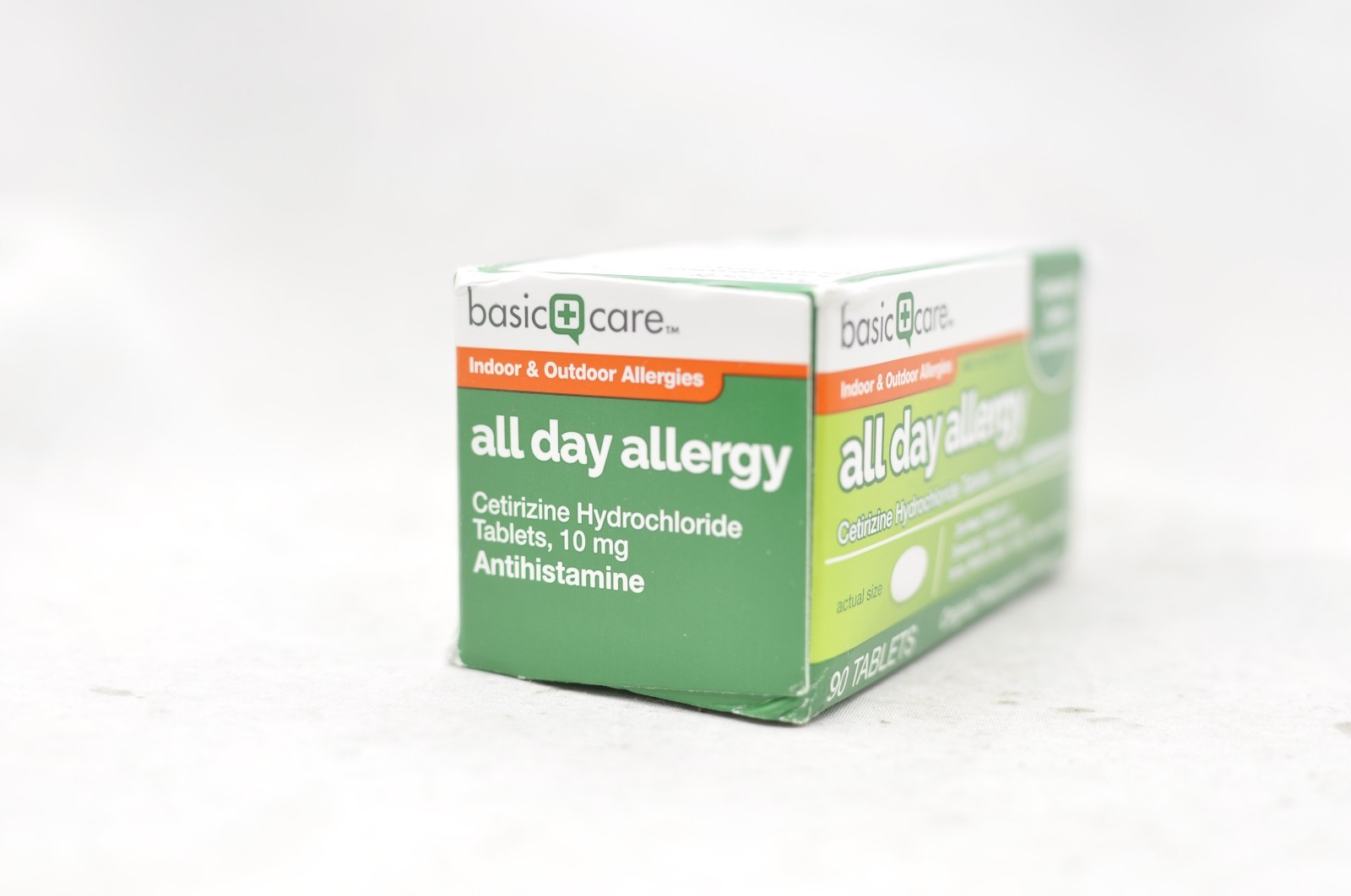 Basic Care All Day Allergy Cetirizine HCl Original 90 Tablets
