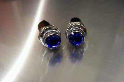 Blue Light Hot Rod Rat Dash Board Indicator Warning Gauge Panel Lights 2 Pack