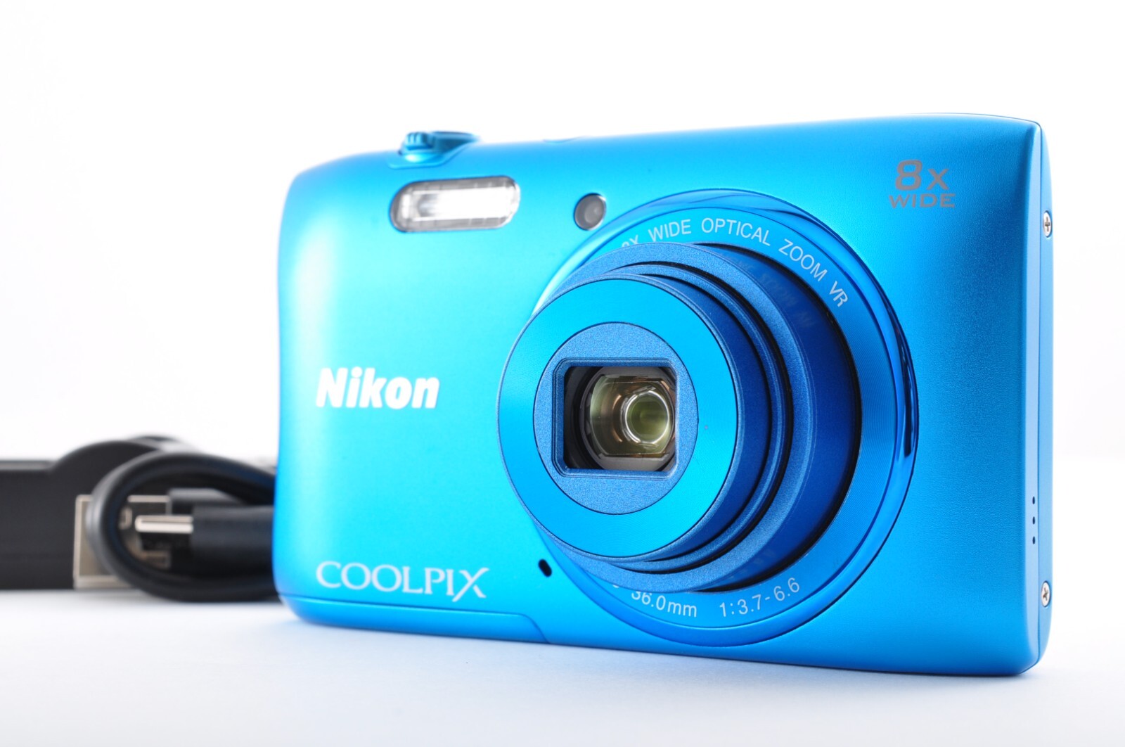 Nikon COOLPIX S3600 ブルー　ニコン　クールピクス Nikon Coolpix S3600 Blue Near Mint Compact Digital Camera