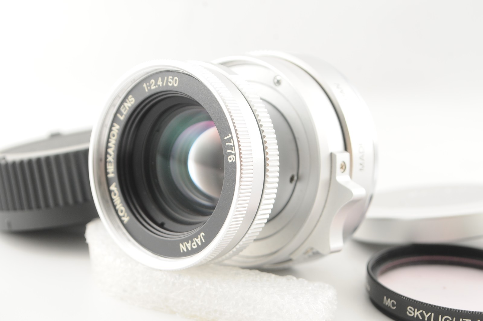 KONICA HEXANON LENS 50mm F2.4 Lマウント L39 NEAR MINT】 Konica Hexanon 50mm f2.4 Lens for L39 Leica