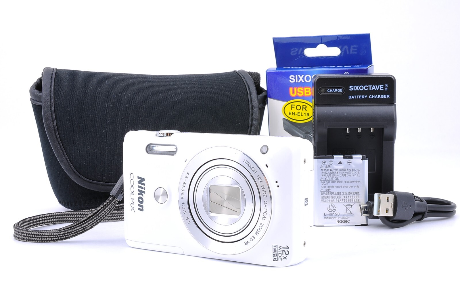 MINT] Nikon COOLPIX S6900 16.0MP Digital Camera - White