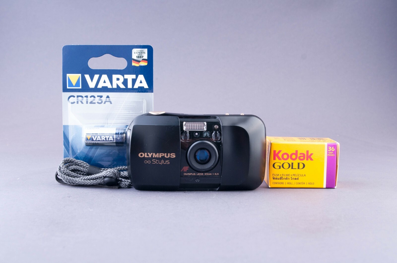 OLYMPUS ∞ Stylus Olympus Infinity Stylus Golden Button 35mm Point & Shoot