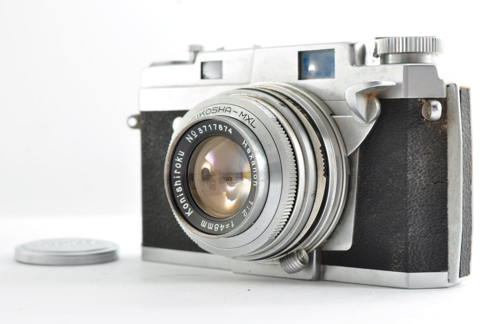 mekko　KONICA III A Hexanon 48mm f/2 VINTAGE Konica III Hexanon 48mm f/2 Rangefinder camera.READ