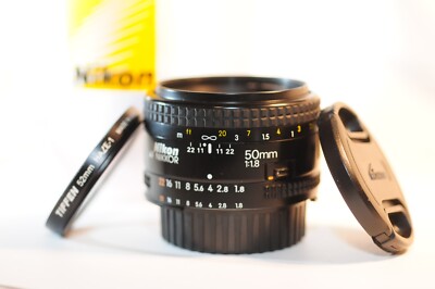 Nikon AF Nikkor 50mm f/1.8 PRIME FX lens for FM2 F3 F100 D750 DF D850 D500 D90