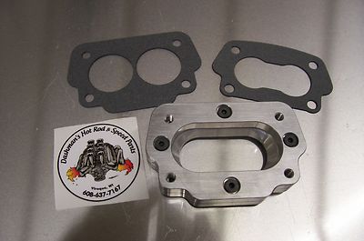 Carburetor Spacer For GM Chevy Rochester 2G Small Bore - Carbon Fiber Blend, With Hardware 9 thumbnail image