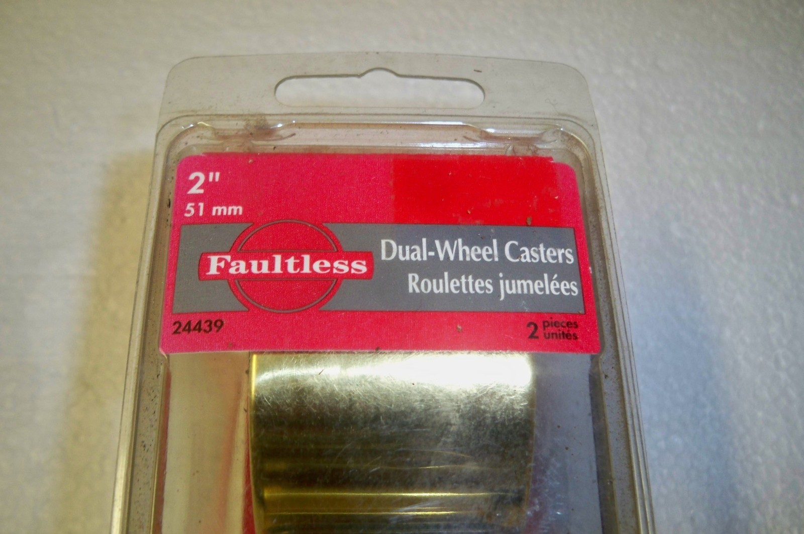 FAULTLESS DUAL-WHEEL CASTERS Item Number 24439 2