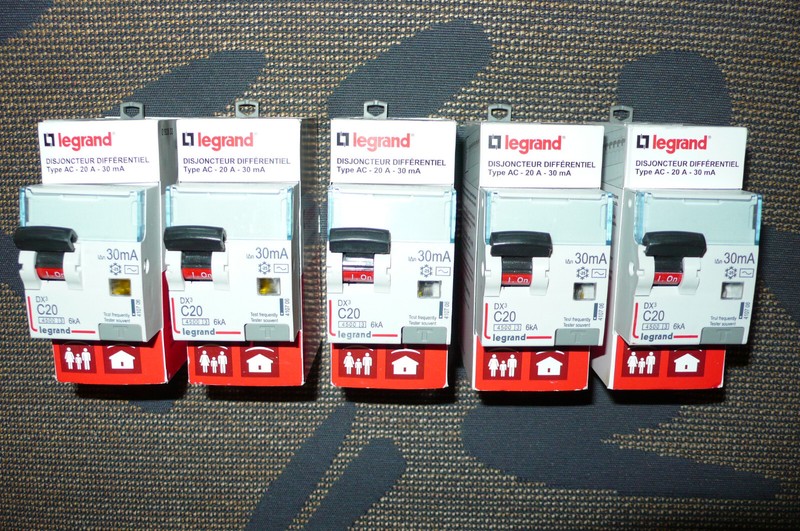 Disjoncteur Differentiel 2 PÃLes 20a 30ma Type Ac, 20amperes Dx3 Legrand 410706