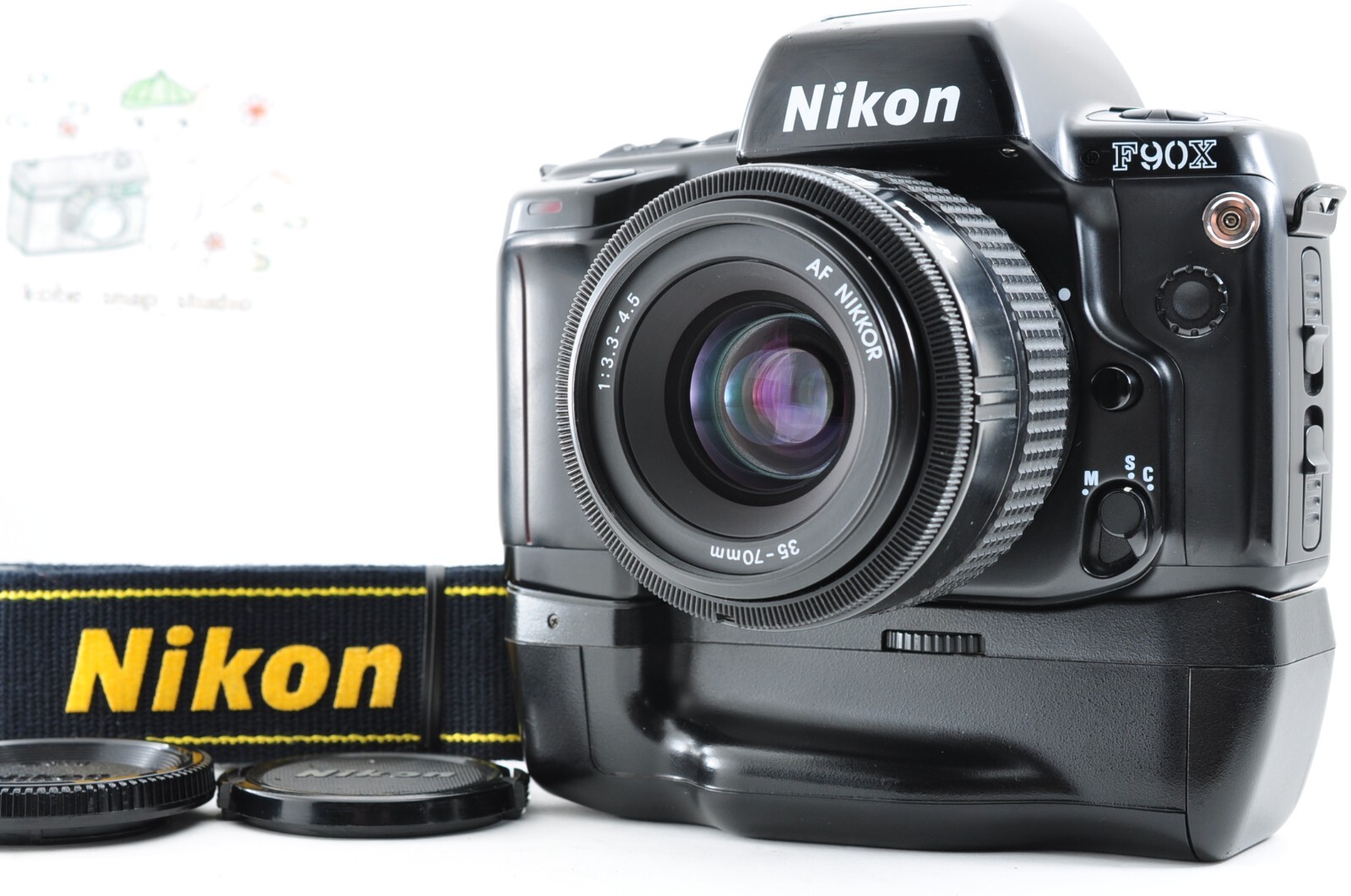 Nikon F90X Full Size Film SLR MB10 AF 35-70mm f/3.3-4.5 *Exc