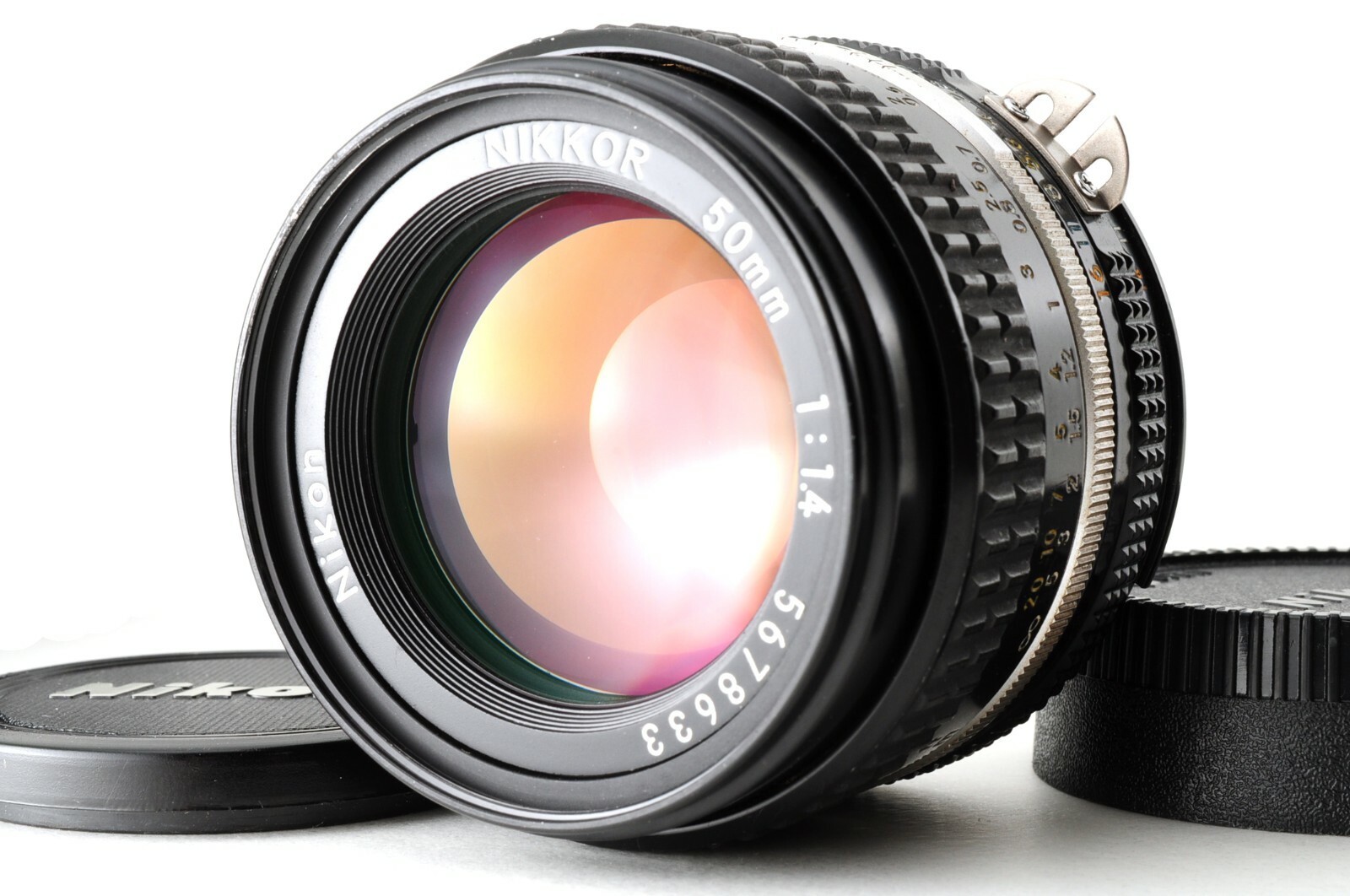 Excellent] Nikon Ai-s 50mm F1.4 Standard SLR MF Prime w/Caps