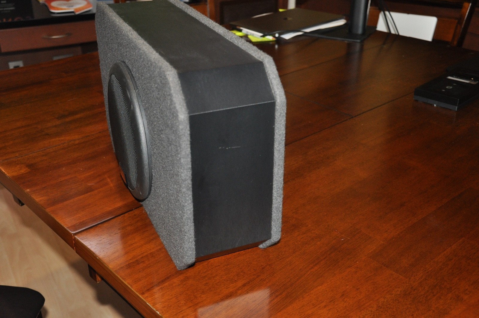 Alpine SBRS-84 woofer in enclosure
