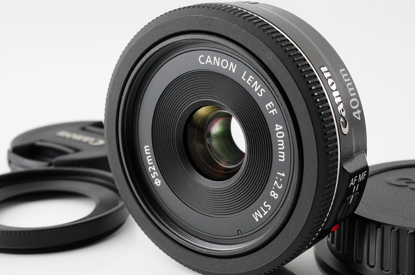 Near MINT] Canon EF 40mm F2.8 STM Pancake Lens Black From