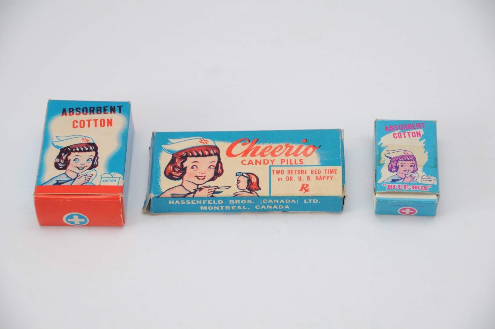 Hasseneld Bros. Candy Pills Box Doctor, Nurse kit Replacement