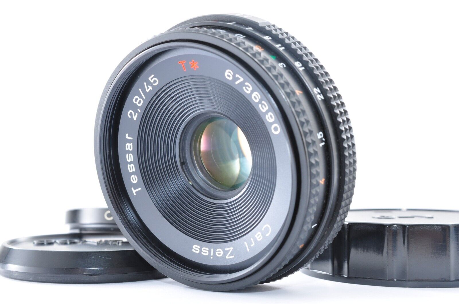 Contax Carl Zeiss Tessar 45mm f/2.8 T* AEJ Pancake Lens C/Y Contax Carl Zeiss Tessar 45mm f/2.8 T* AEJ Pancake Lens C/Y