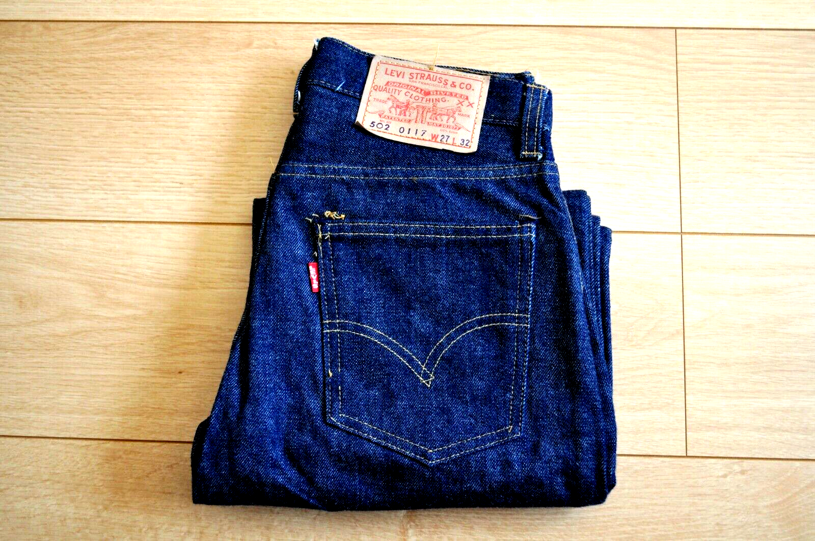 Dead stock Levi's 502 0117 BIG E Vintage 1966-1968 Original Dead stock Levi's 502 0117 BIG E Vintage 1966-1968 Original