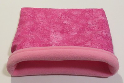 Pink Butterflies fleece sleep sack bag for guinea pigs/hedgehogs/rats/ferrets