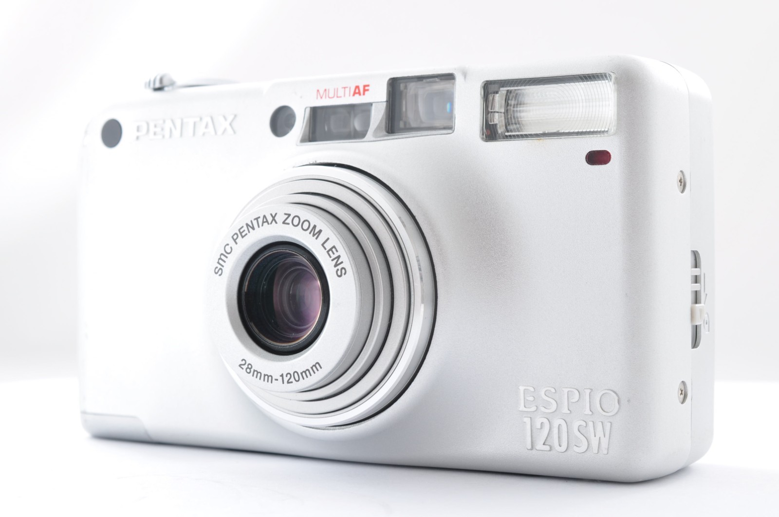 PENTAX ESPIO120SW シルバー PENTAX ESPIO 120SW Silver Point & Shoot Film Camera From