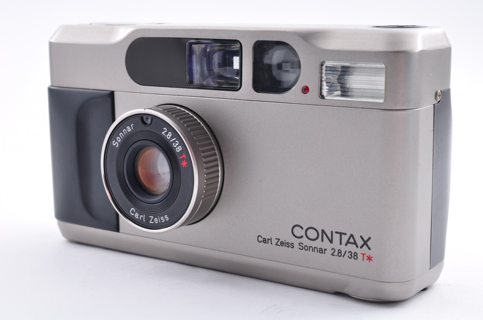 CONTAX T2 DATE BACK シルバー Near Mint Contax T2 Date Back Titan Silver Film Camera from