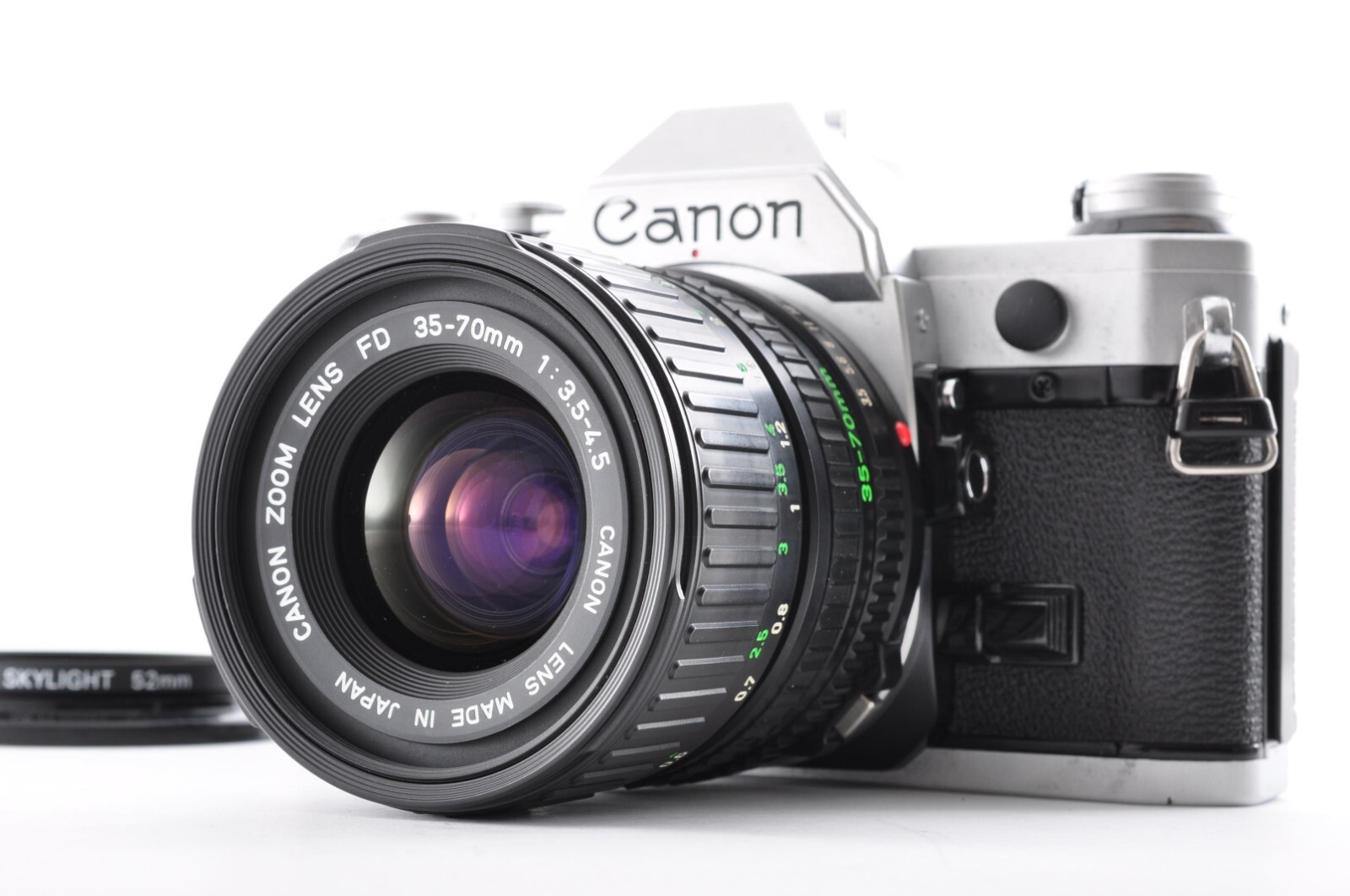 【L2200】 Canon AE-1 + FD 35-70mm 3.5-4.5 Canon AE-1 Silver / Zoom Lens New FD 35-70mm f/3.5-4.5