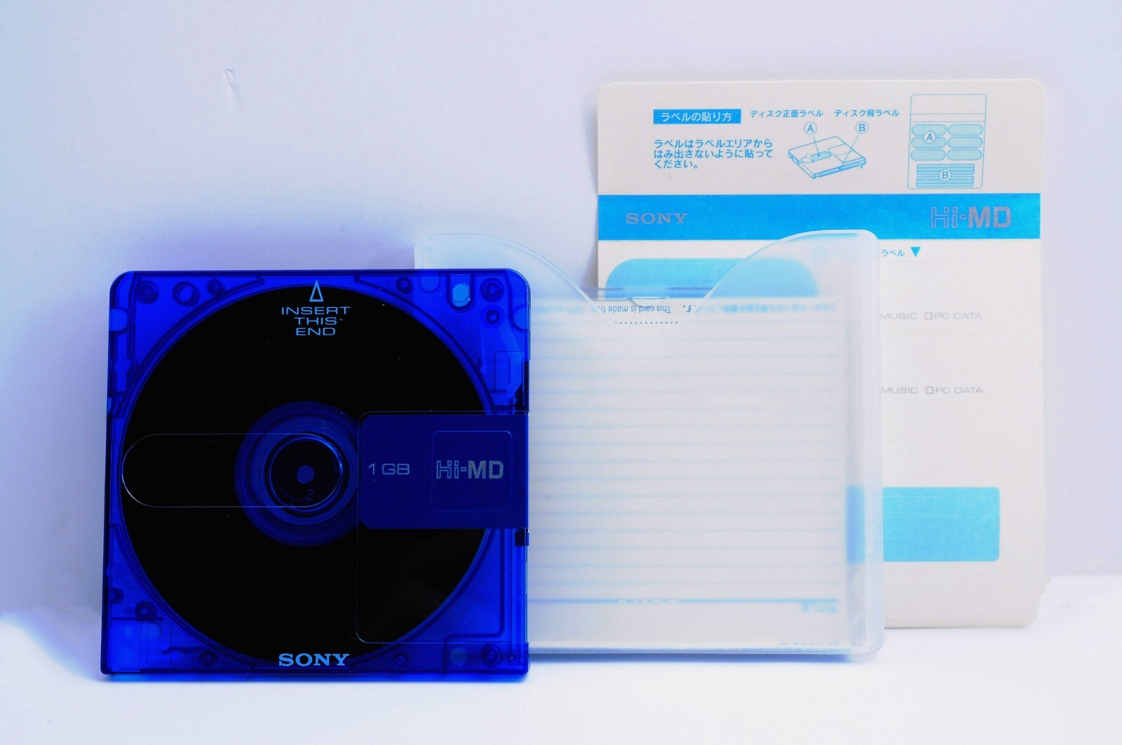 SONY Hi-MD 1GB Minidisc Blank Mini Disc (HMD1GA) with Case